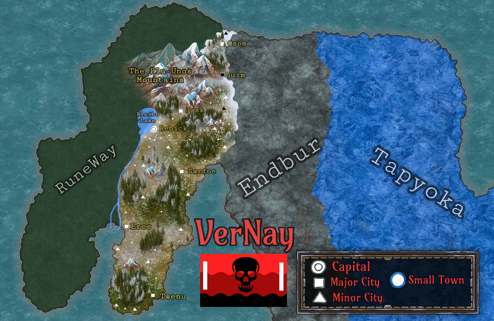 Vernay Map
